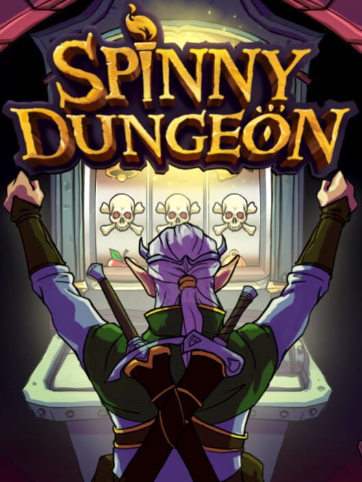 Скриншот Spinny Dungeon в игре — слот-машина и герой в подземелье